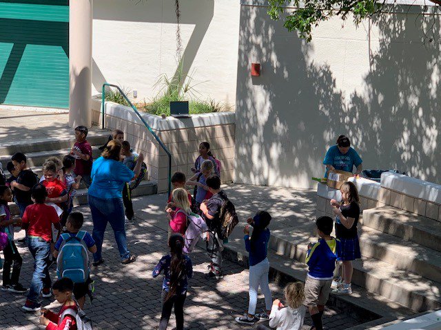 FrontierPanther's tweet photo. Attendance Party for students who had perfect attendance in the month of February. Way to go, Panthers! #frontierfamous https://t.co/6hQ3TUKx22