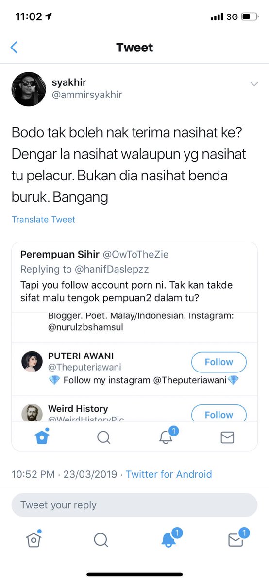 Rozee Tiger On Twitter Delete Tweet Ya Sundal Sebok Dengan Pelacur Kau Tu
