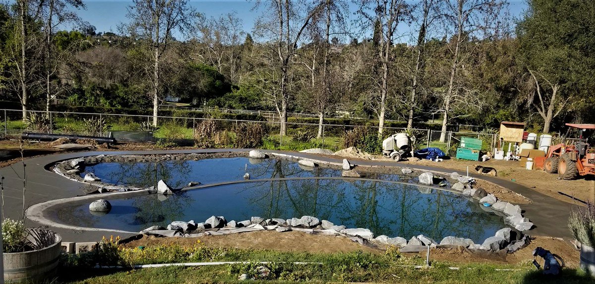bryancmorse's tweet photo. Here is our Natural Swimming Pool after we poured the walks and patios. Next we are going to set the equipment and start cleaning up the site.
#NaturalSwimmingPool #SwimPond #BeachEntry #NaturalRockWalls #Schwimmteich #NSP #Biopool #Naturpool https://t.co/sJmtczHRlH