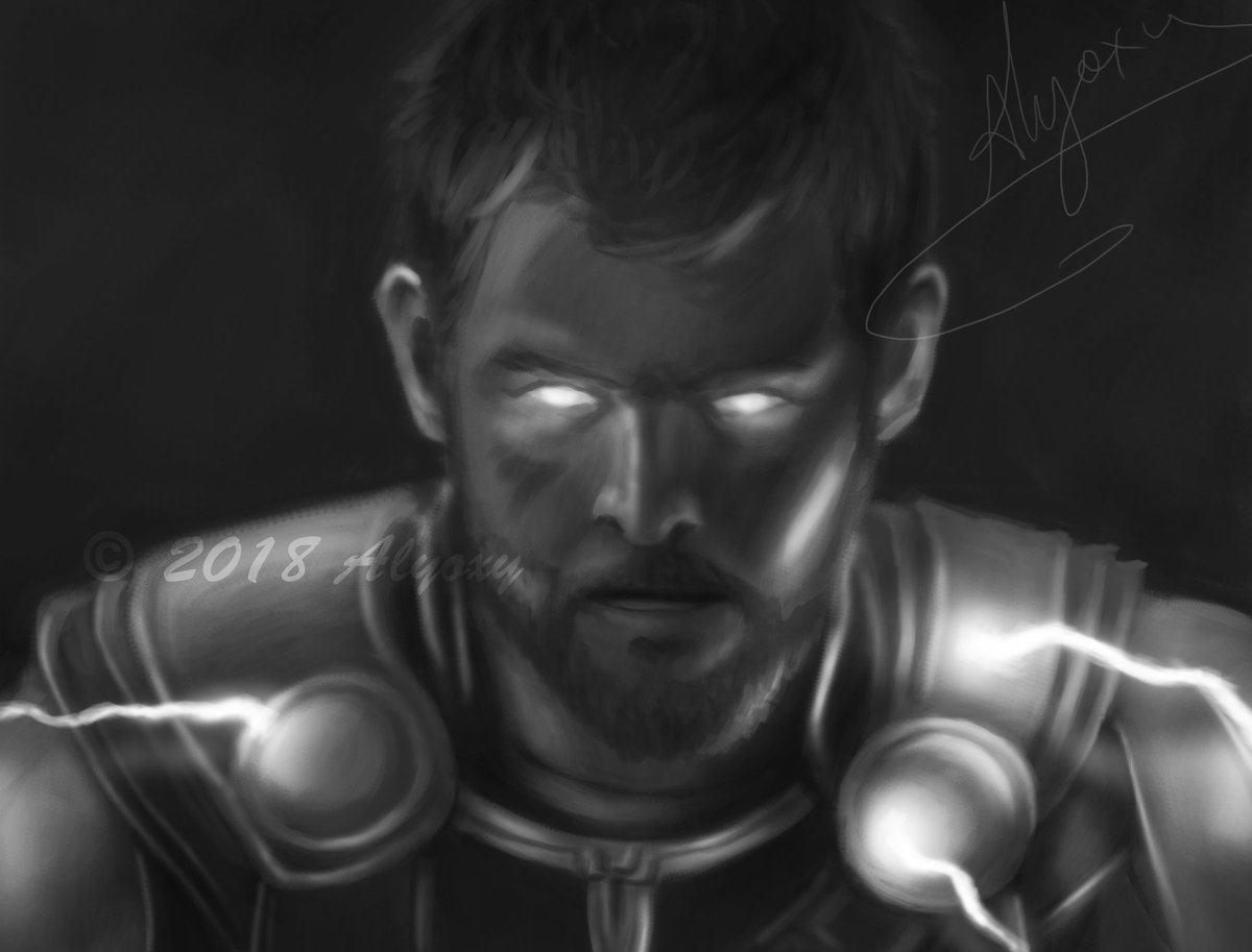 alyoxy's tweet photo. More portrait studies, but this time of some characters from Avengers Infinity War. #Thor #drstrange #IronMan #SpiderMan @MarvelStudios #marvel #digitalpainting #art #portraits #TomHolland #ChrisHemsworth #RobertDowneyJr #benedictcamberbetch #photoshop https://t.co/BD8mlDsTnT