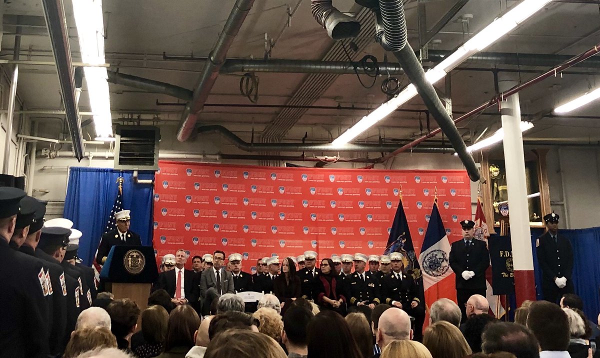 FDNY's tweet photo. He was well-respected throughout the entire Battalion and will always be remembered as a high-caliber individual, and a tremendous Firefighter, with limitless potential -#FDNY Chief of Department John Sudnik remembers Lt. Michael Davidson #Engine69 https://t.co/2NBvGBpnE7
