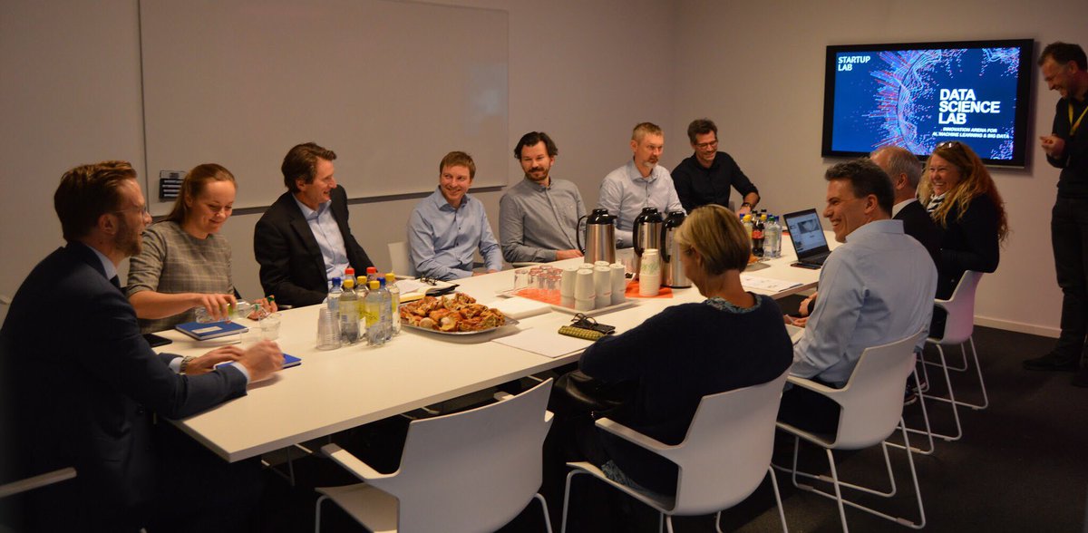 Takk for besøket, @nikolaiastrup Åpning av Data Science Lab, en inkubator for oppstartsbedrifter innenfor data science, et samarbeid mellom @StartupLabNo <a href="/OsloSciencePark/">Forskningsparken - Oslo Science Park</a> @equinor <a href="/DNB_Bank/">DNB Nyheter</a> @DNVGL <a href="/NRegnesentral/">Norsk Regnesentral</a> og <a href="/UniOslo/">Universitetet i Oslo</a> @unioslo_mn <a href="/mortendaehlen/">Morten Dæhlen</a> titan.uio.no/node/3269