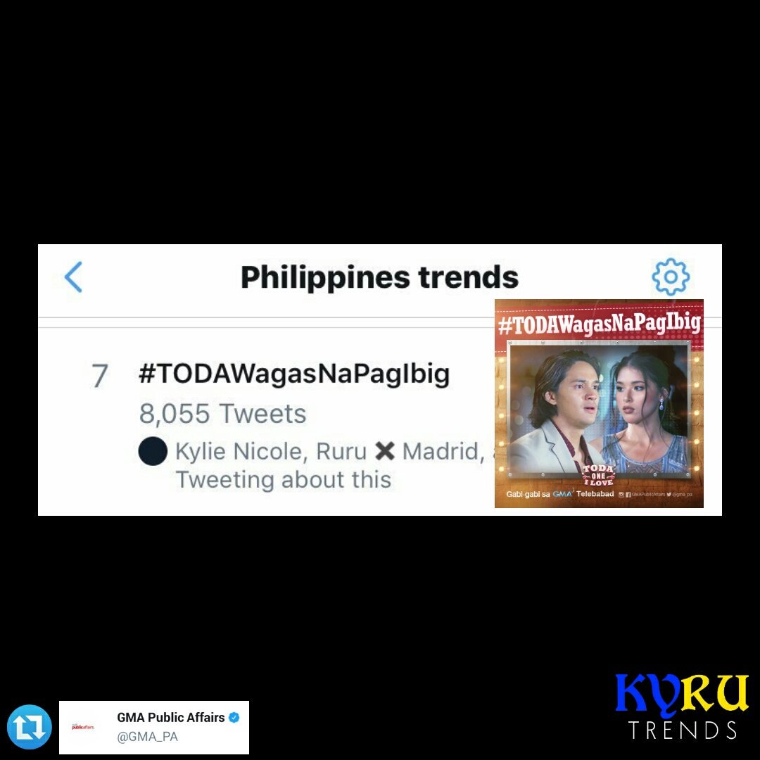 KaiReux's tweet photo. Trends : 03.23.19
#TODAWagasNaPagIbig - 7th spot NW https://t.co/q1jroO788i
