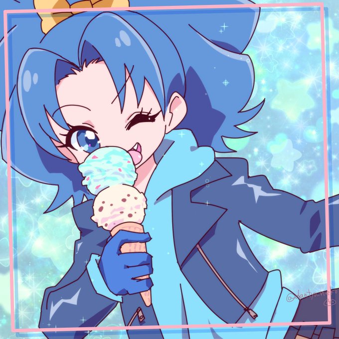 寒い季節もアイスは美味しい!!
#プリキュア版深夜の真剣お絵描き60分一本勝負 