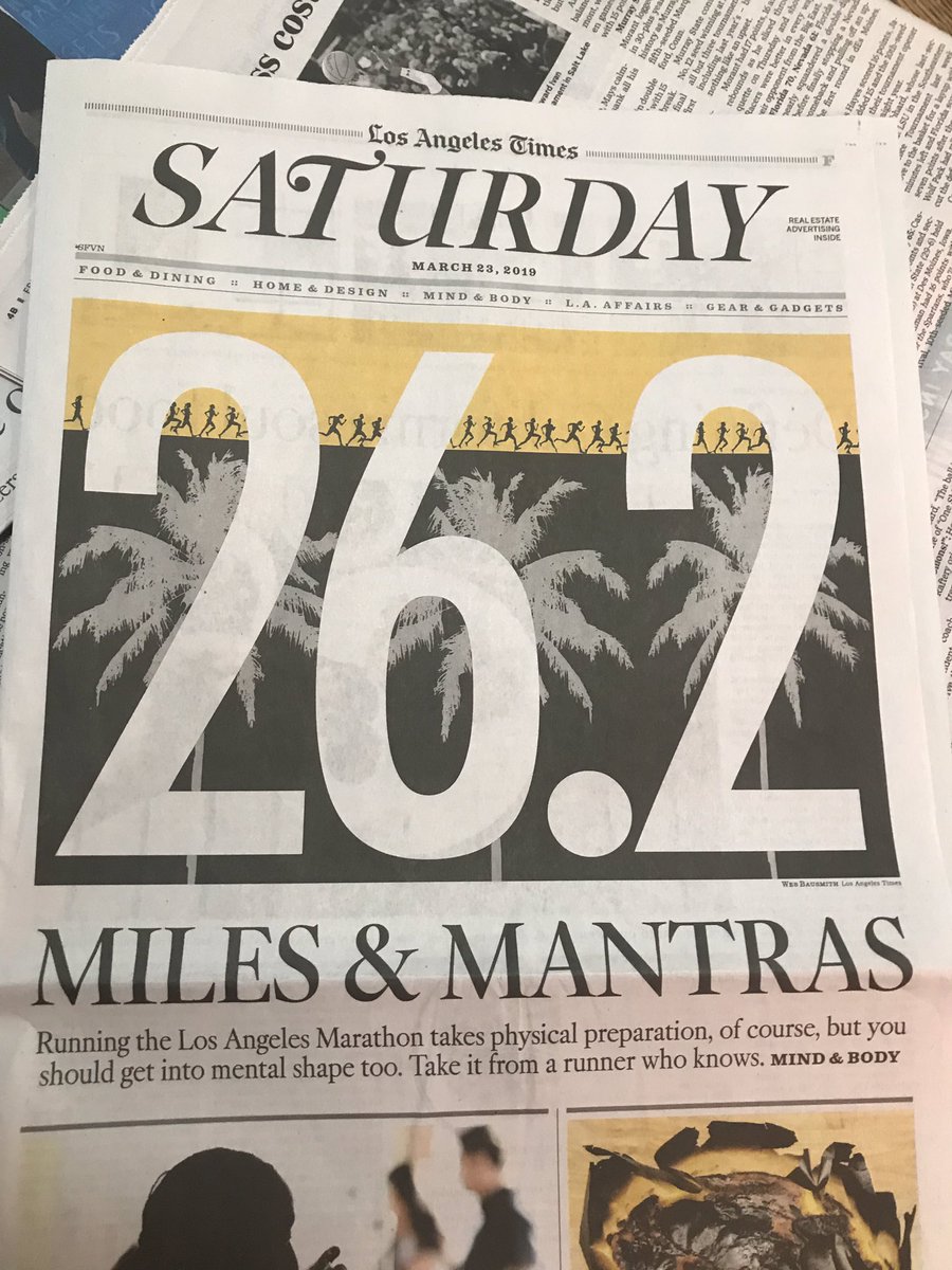 DavidLeon_Moore's tweet photo. Biggest refer ever . . . Promo to my L.A. Marathon package in today’s L.A. Times. https://t.co/otvzELldf0