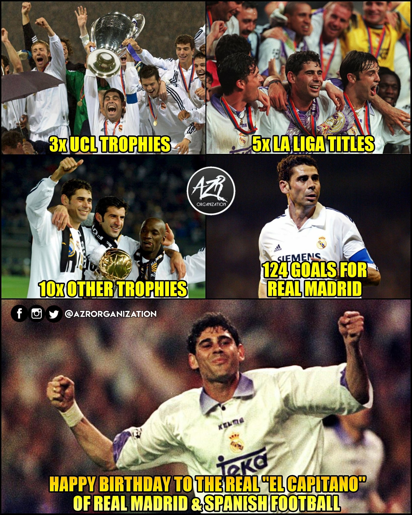 Happy Birthday Legend, Fernando Hierro.    
