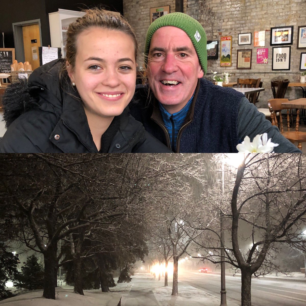 BillWhitakerWBW's tweet image. Wonderful #fatherdaughter time at  #universityofvermont - still #waitingforspring #winterhangingaround #backtodmv
