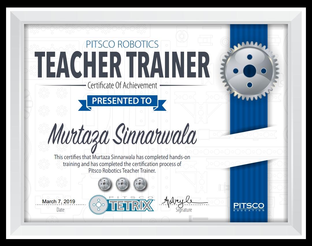 MakerMurtaza's tweet image. Proud and humbled to be the &quot; 1st International PITSCO ROBOTICS TEACHER TRAINER &quot; ( outside USA).  Thank you @pitscoed @TETRIXrobotics @atlabshoponline . #ThisIsSTEM #tetrixrobotics