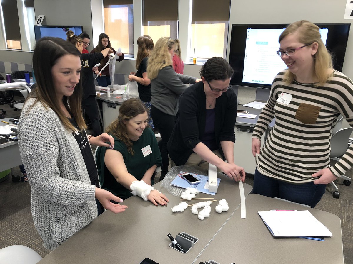 These <a href="/BallState/">Ball State</a> pre-service teachers are the best! Taking their weekend to learn how to transform teaching with <a href="/PLTWorg/">Project Lead The Way</a> Launch. Their future students will be lucky to have them! #PLTW #PLTWClassroom