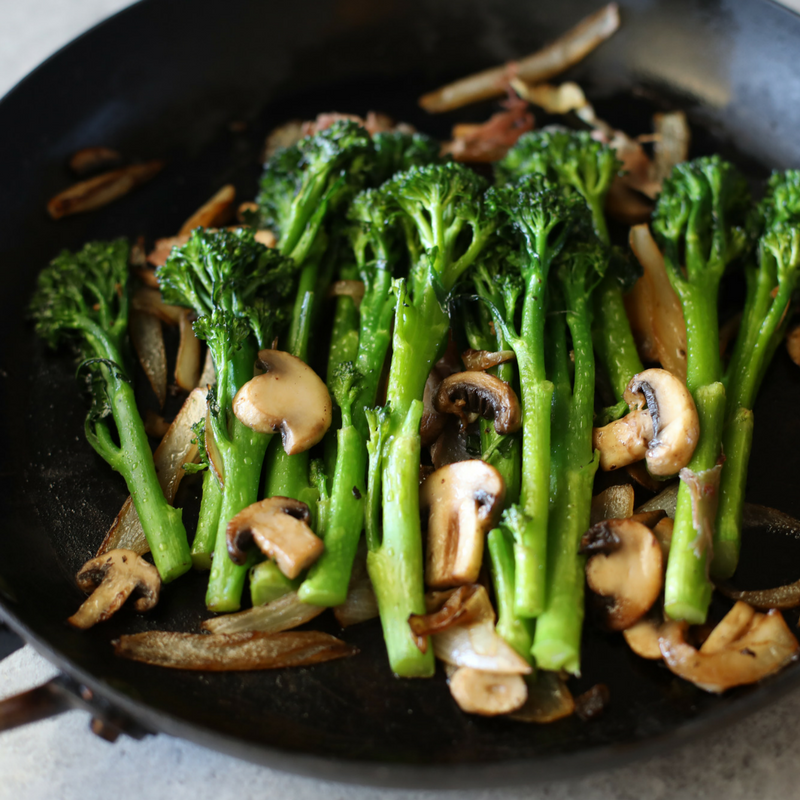 OceanMistFarms's tweet photo. #SweetBabyBroccoli, sauteed mushrooms, and caramelized onions. The ULTIMATE spring side-dish! https://t.co/FRno55IUz7