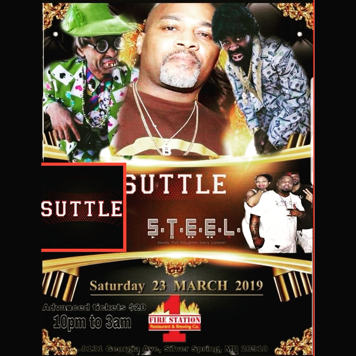 squadsuttle's tweet photo. Tonight!!!>> SUTTLE/S.T.E.E.L. Band FireStation1 is the place to be, Belby's birthday bash going to be 🔥🔥🔥#prettinikki #moody #kendall  #suttle #squadsuttle #suttlesquad #suttlethoughts #onebandonesound #firestation1 #steelband #belbybirthdaybash https://t.co/nRR6HosLKG