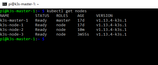MindmeltNl's tweet photo. Lightweight Kubernetes cluster up and running based on 0.2.0 version of #k3s from @Rancher_Labs . Now the fun can start :) https://t.co/StTsw2HC6j