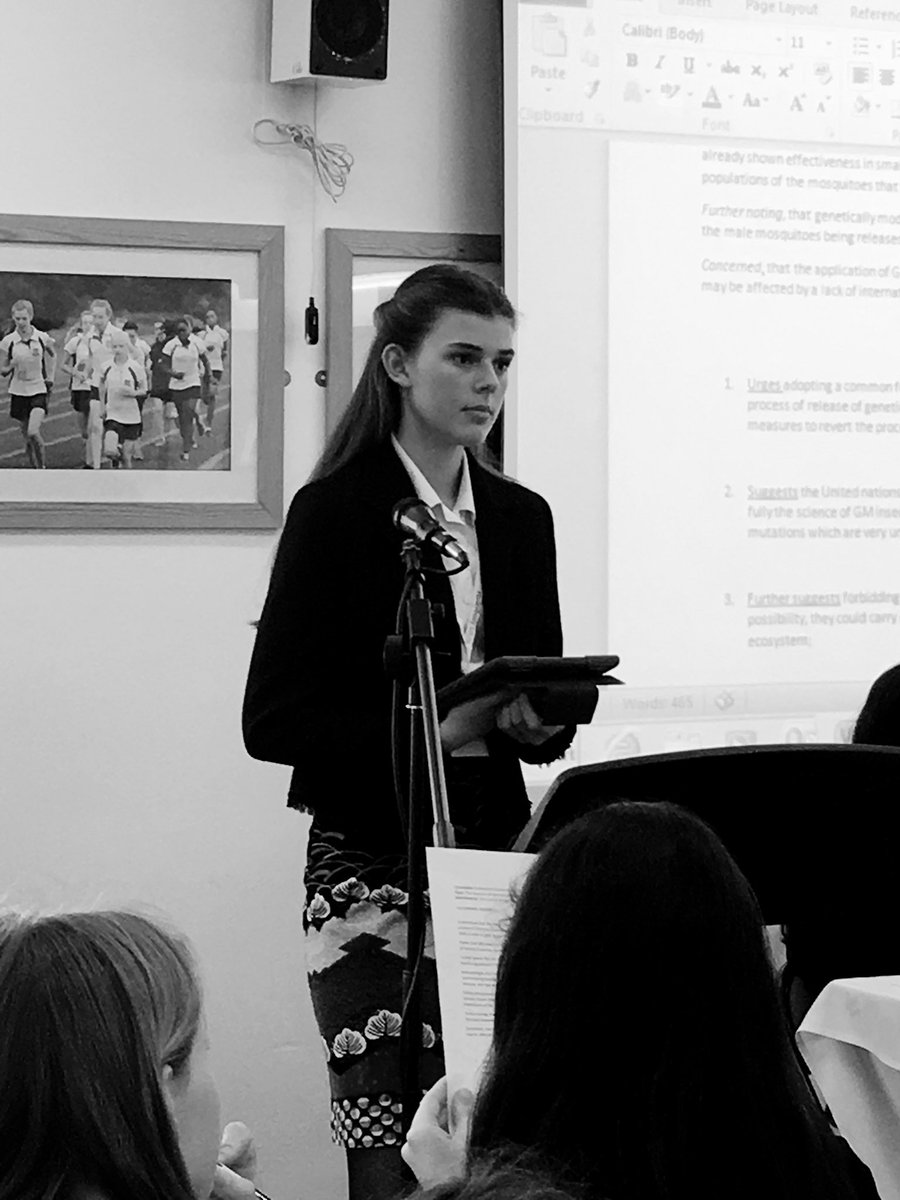 lehmun's tweet photo. Sasha takes centre stage in the Environment Commission #GirlPower #MUNisFUN @LEHSchool #LEHMUN #HMUN19 https://t.co/5KFx3NCKcD