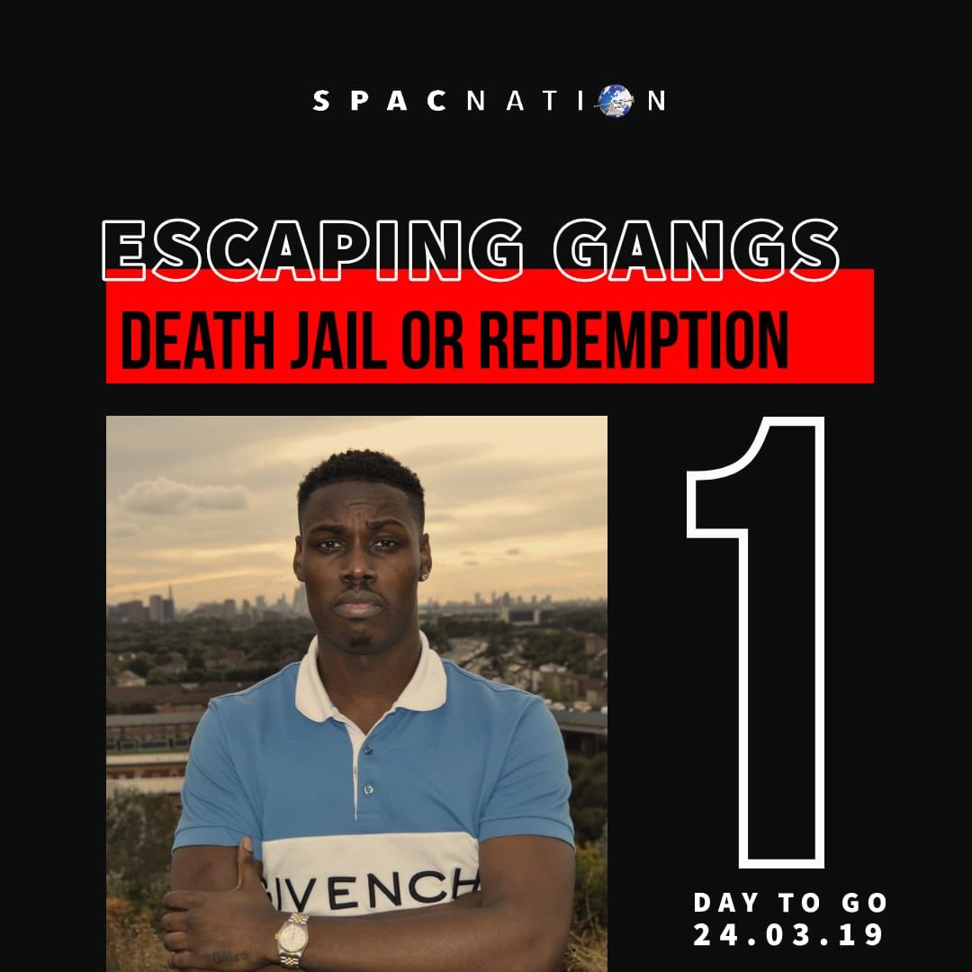 SPACNxtion's tweet photo. 1 DAY TO GO🗓

The wait is nearly over!! @bbcthree’s “Escaping Gangs: Jail, Death or Redemption” releases tomorrow morning on BBC iPLAYER &amp; YouTube!

Are you ready?!

#SPACNation https://t.co/3yRmW3PcIM