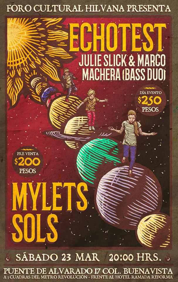 CentralAlgazara's tweet photo. ⚡Hoy⚡
Sábado 23 de marzo en @FCHilvana: ¡#EchoTest de @JulieSlick y #MarcoMachera, #SOLS y #Mylets en concierto!

¿Cuánto?
Preventa: $200 | Día del evento: $250.
Ubicación maps: https://t.co/5jk27vqbCa

Evento sólo para mayores de edad con ID. 18+ https://t.co/mPW8IOnqt9