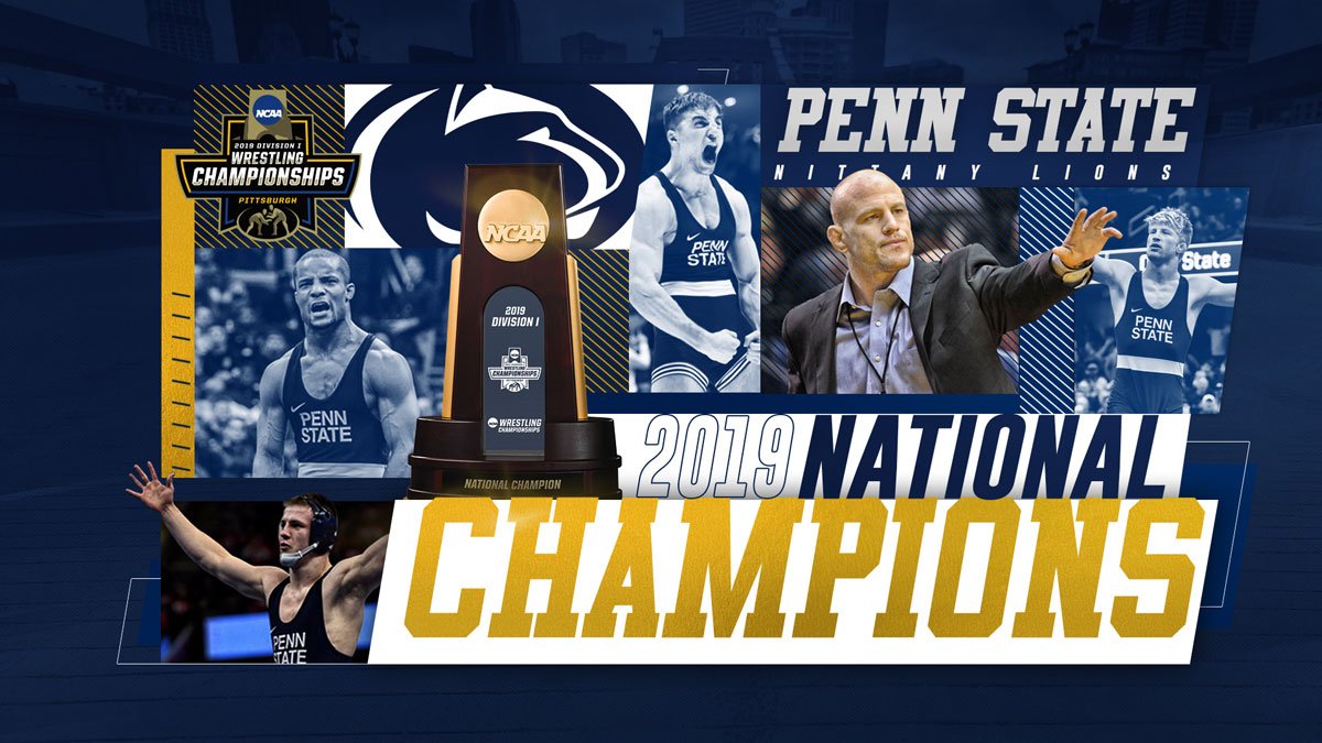 The dynasty continues!

@PennStateWREST has mathematically clinched the 2019 team title. The dream to be crowned a national champion is alive for each finalist!

#NCAAWrestling