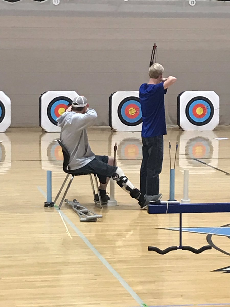 WERaiderArchery's tweet photo. Where there’s a will there’s a way! #WeAreWE 💙💛🏹🏹 https://t.co/8a6GG7gx7Q