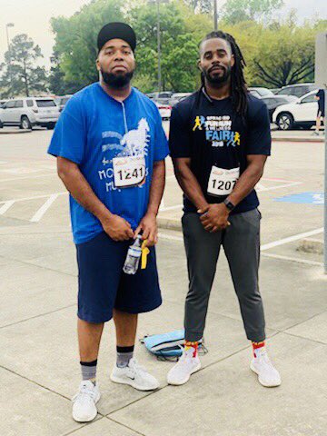 MrCdorsey's tweet photo. The challenge is being consistent. My good friend and former co-worker Sam Watkins and I knocked out our 2nd @SpringISD Fun Run. #SpringFunRun18 #Growth #SpringFunRun19 #Spring19 #ChangeTheNarrative #Fitness #5k #BeTheChange #WeTeach https://t.co/xfmwcgmsUu