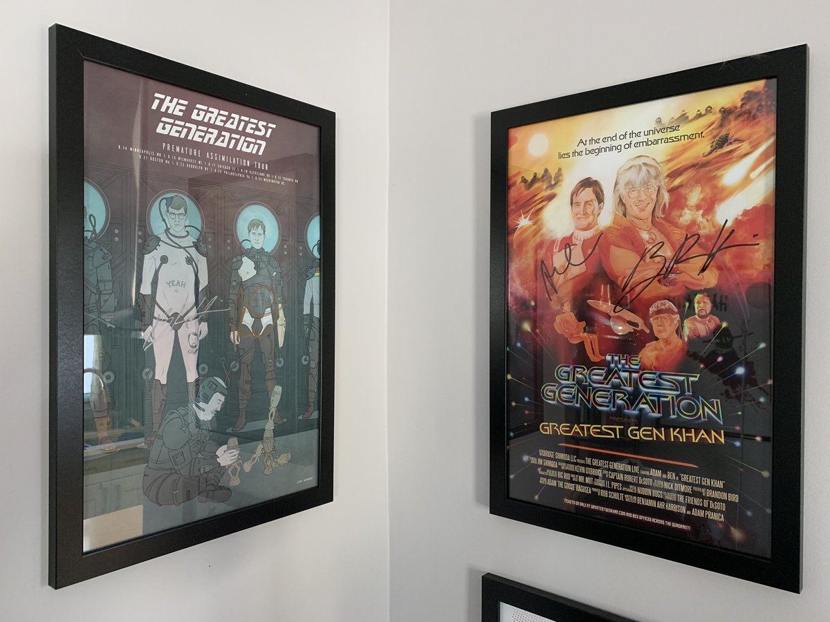 ksmols's tweet photo. A cursory glance around my house at all the @BenjaminAhr and @CutForTime ephemera made my decision to upgrade my existing Maximum Fun membership an easy one. Gotta support good pod. #maxfundrive #friendlyfire #greatestgen #greatestdiscovery https://t.co/PDzQxOTGAI