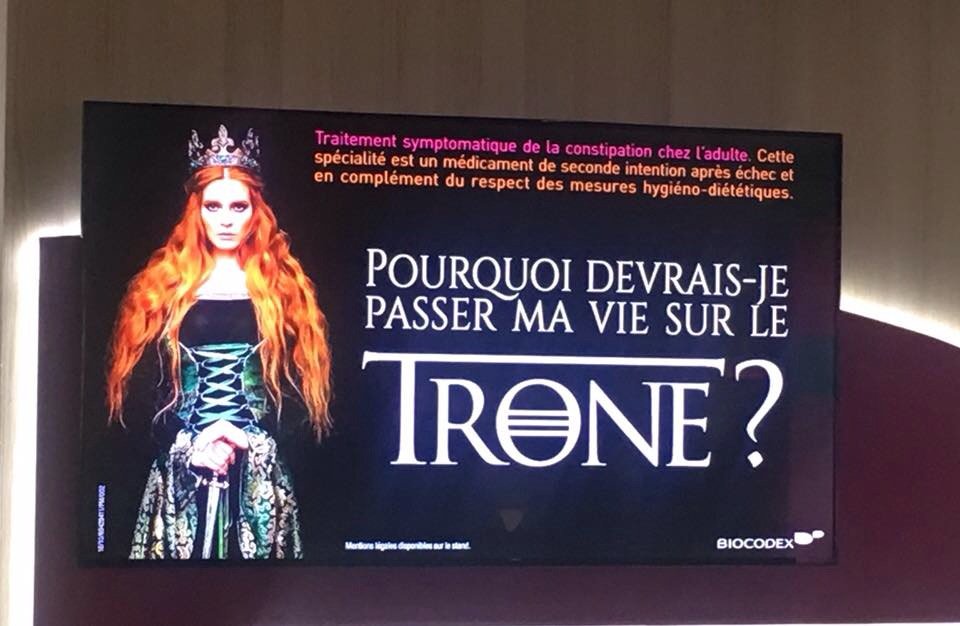 Quand les labos se lâchent pour leur laxatif 😂😂 #congresJFHODfanabsoluGOT