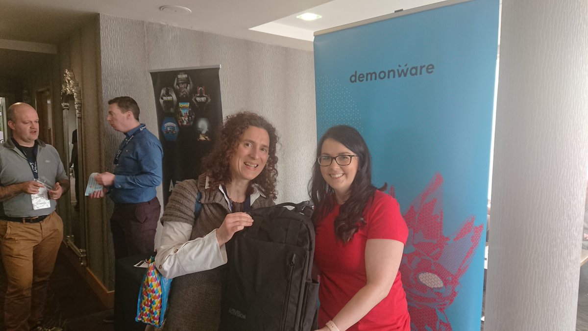 PythonIreland's tweet image. Congratulations to Marie C Boin, winner of the @demonware raffle #pyconlm #Limerick