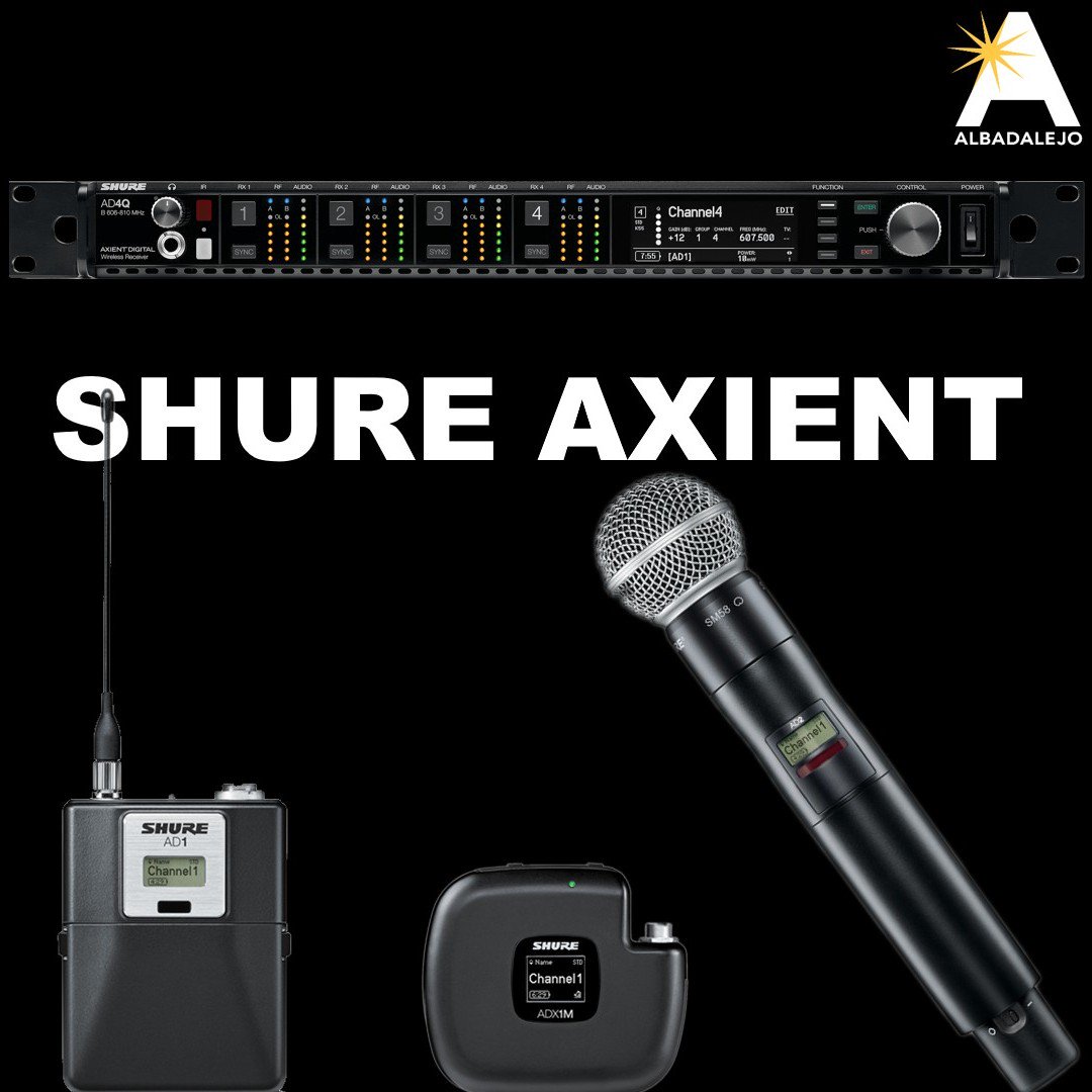 albaudiovisuals's tweet image. Nuevos @Shure Axient disponibles en Albadalejo. ADX1M, AD1 y AD2 con SM58.

New @shure Axient available at Albadalejo. ADX1M, AD1 and AD2 with SM58 transmitters.

#axientdigital #audio #sound #soundengineers #wireless #eventsound  #soundengineer #stage #soundsystem #unboxing