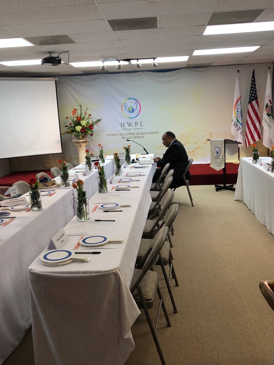 HWPL_Chicago's tweet photo. Getting ready for our monthly #WARP office where we will discuss a hot topic! #FireInMyScripture ~ #HWPL #Interfaith #Peace #Leaders https://t.co/ACNywaVzTD