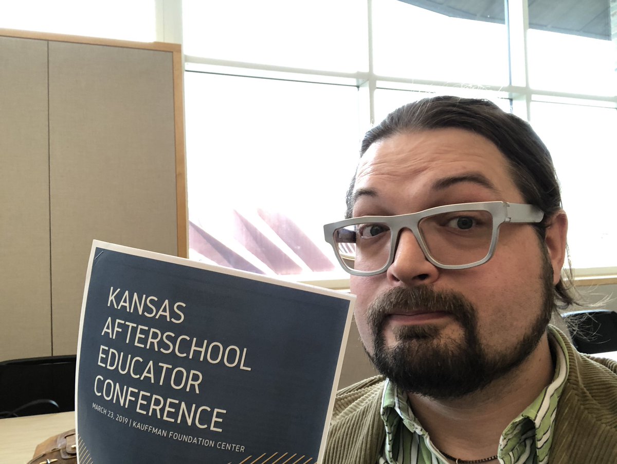 FhsuMakerspace's tweet photo. At the Kansas afterschool education conference today in Kansas City #koscon #afterschoolworks https://t.co/H9grffs34k