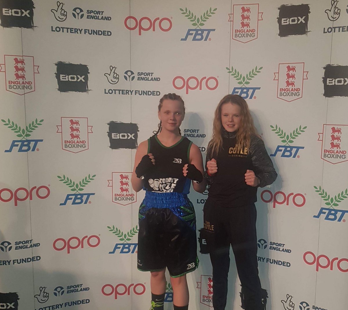 tracydover's tweet photo. both booked there place in the finals tomorrow. amazing today girls well done! very proud #teamcoyle #teamLiL #teamsamo @England_Boxing @TommyCoyle89 @pwcroll @WaudbySeb https://t.co/WYqJWrQidN