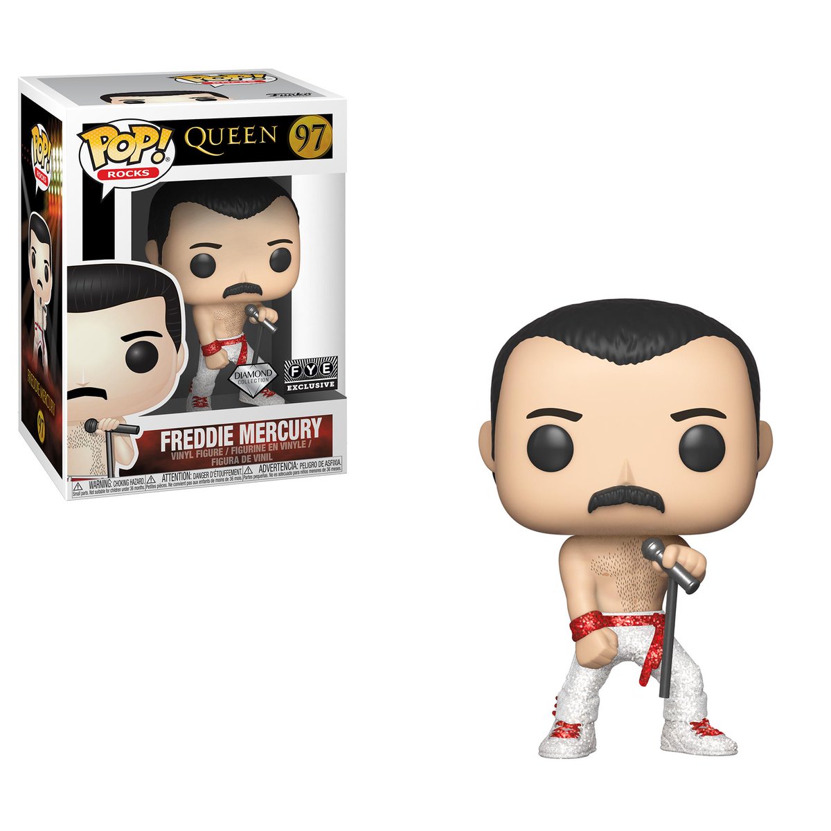OriginalFunko's tweet image. RT &amp;amp; follow @OriginalFunko for a chance to win a @officialfye exclusive Freddie Mercury Diamond Collection Pop!