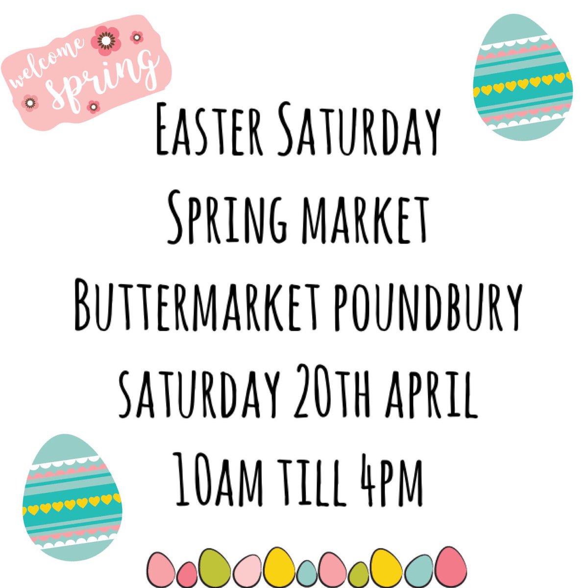 PoundburyEvents's tweet photo. We are looking for stall holders for a spring market in the Buttermarket poundbury! 
Before applying please check the following. 
✅ you have a gazebo
✅ Saturday 20th April 10 till 4pm 
✅ you have insurance 
Buttermarketevents@gmail.com 
Pitches are £25 for a 3x3 space https://t.co/tas45s8e8H