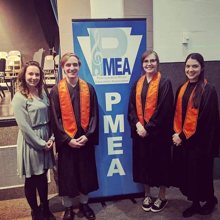 hcea_community's tweet photo. Congratulations, Mrs. Esther DeMary on a successful PMEA Region II Chorus this year! Three of her students, Sophia Ives, Mackenzie Vollant, and Simon Weber, advanced to Regions, with Mackenzie earning 4th Chair and going to States - the first time for HC in 20 years!  #HCEAproud https://t.co/1KT8oF8d6F