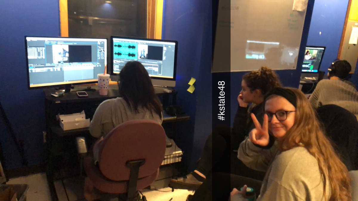 sah_moregan's tweet photo. making those last minute edits #kstate48 https://t.co/OVkcZ9WSRl