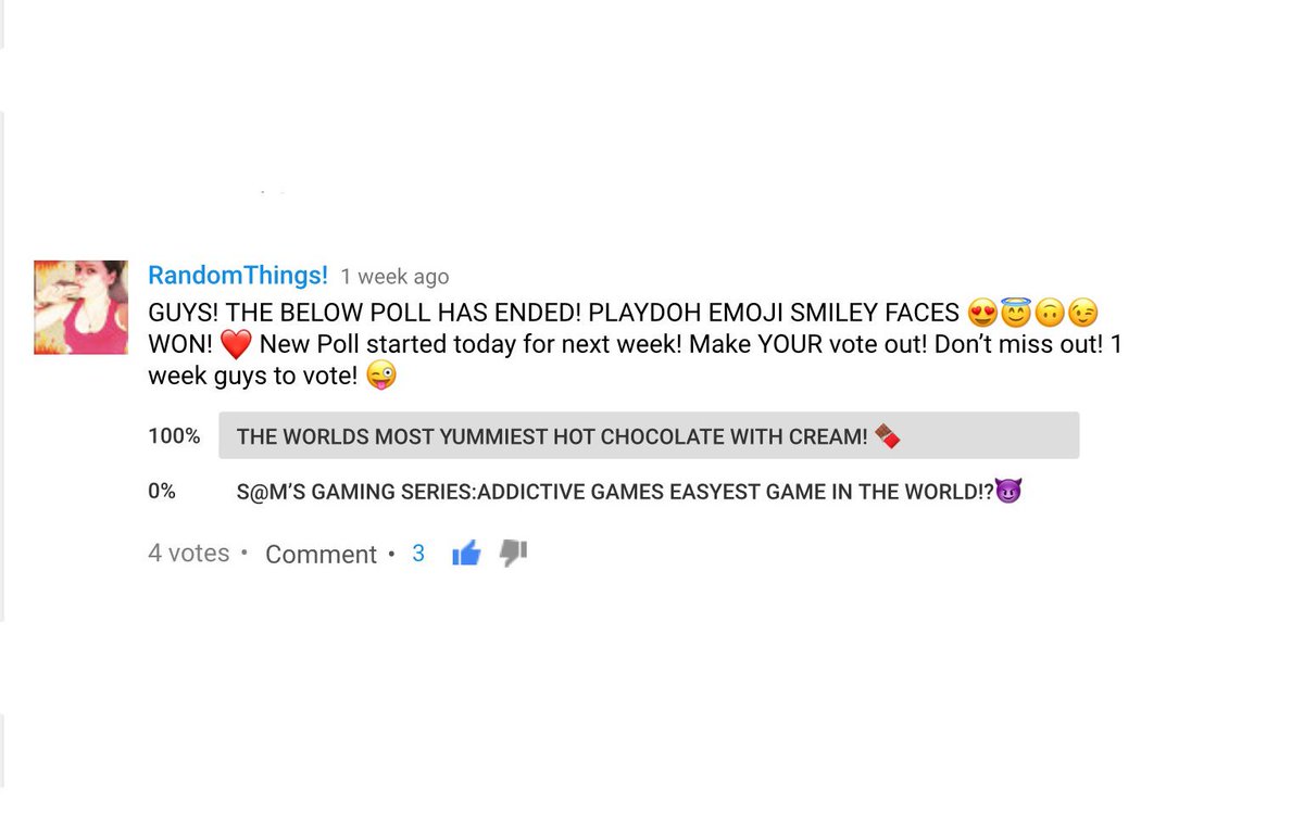 StrangeThing21's tweet photo. GUYS! THE BELOW POLL HAS ENDED! THE WORLDS MOST YUMMIEST HOT CHOCOLATE WITH CREAM WON BY 100% OF THE VOTE! 😇🔥❤️ #YouTuber #SmallYouTuber #SmallYouTuberArmy #YouTuberArmy #IAmACreator #ContentCreator #Chocolate #HotChocolate #WinterWarmer #ColdBlues #ColdWeather #Weather #Yum https://t.co/JHRK9OoPyt