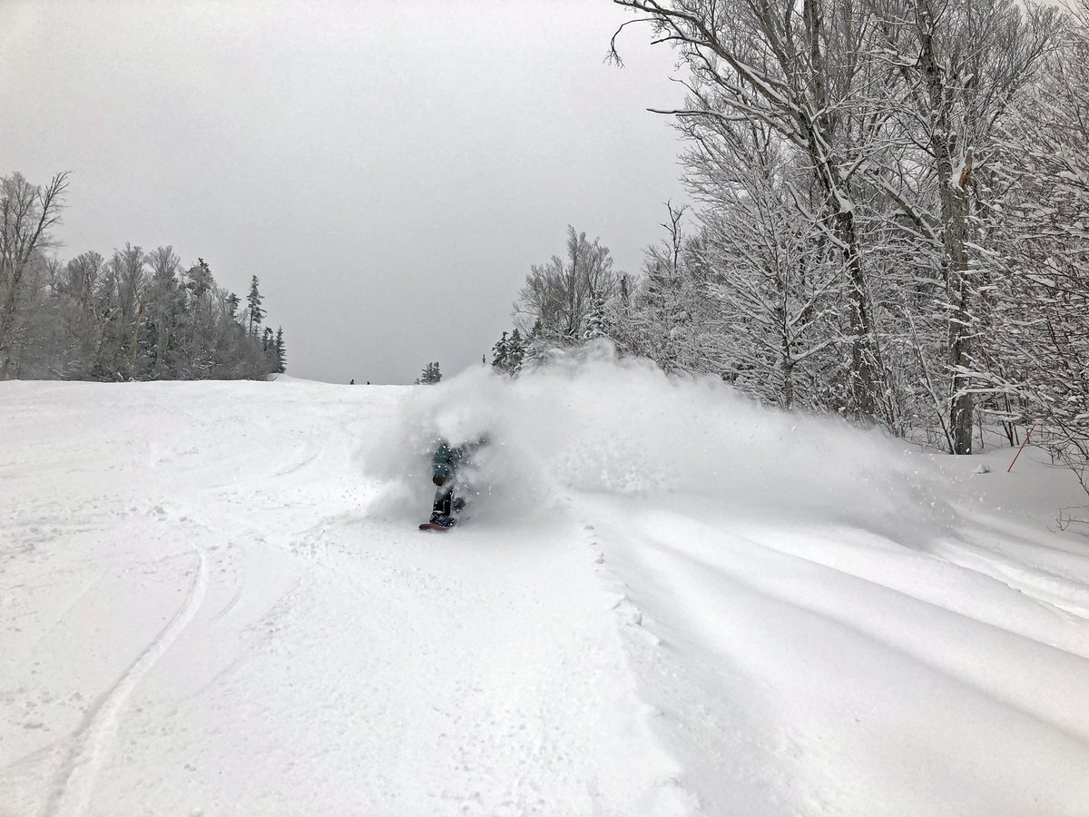 bretton_woods's tweet photo. 21” in the last 48. Spring is not messing around. #dayatthewoods #spring #powder https://t.co/V8V2AoUId0