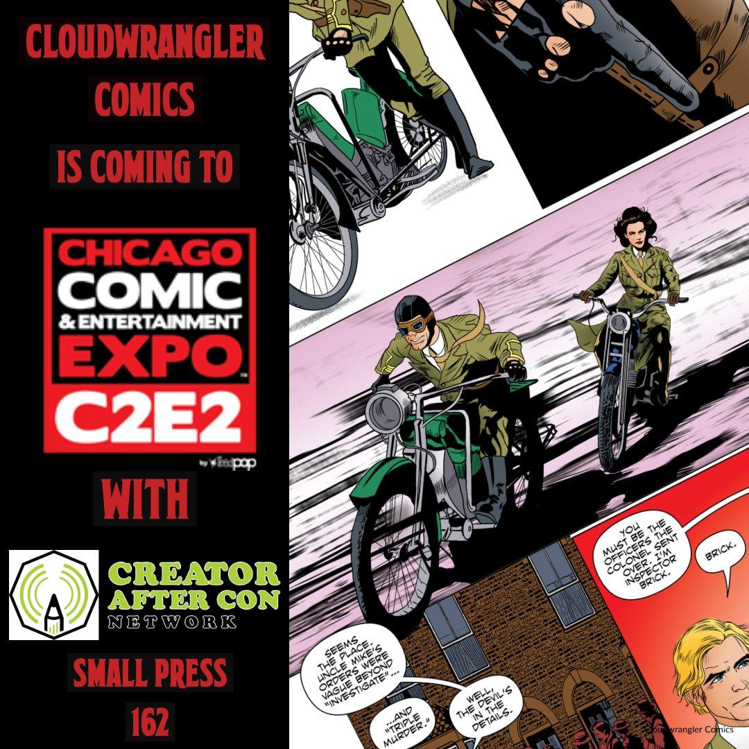 ComicBookSchool's tweet photo. Check out amazing #indiecomics from #comicbookschool friends &amp; collaborators @CAfterConN. Buy cool comics from this group of talented storytellers. 

Visit Booth 162 at #C2E2 to meet @PJAxel17 @JohnnyC138 @TheGabeFisher @RapidCityComic @cloudwrangler &amp; more.
#CACN at @C2E2 https://t.co/0dSyvmA24f