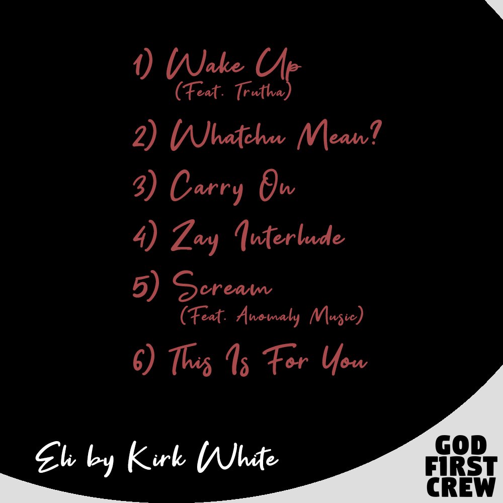 FiveTwenty_Co's tweet photo. New from @KirkWhitegfc
'Eli' now available! Listen here: https://t.co/FpjXRuwlWX
@GodFirstCrew #GFC #GodFirstCrew #indieCHH https://t.co/OxraDFFDp8