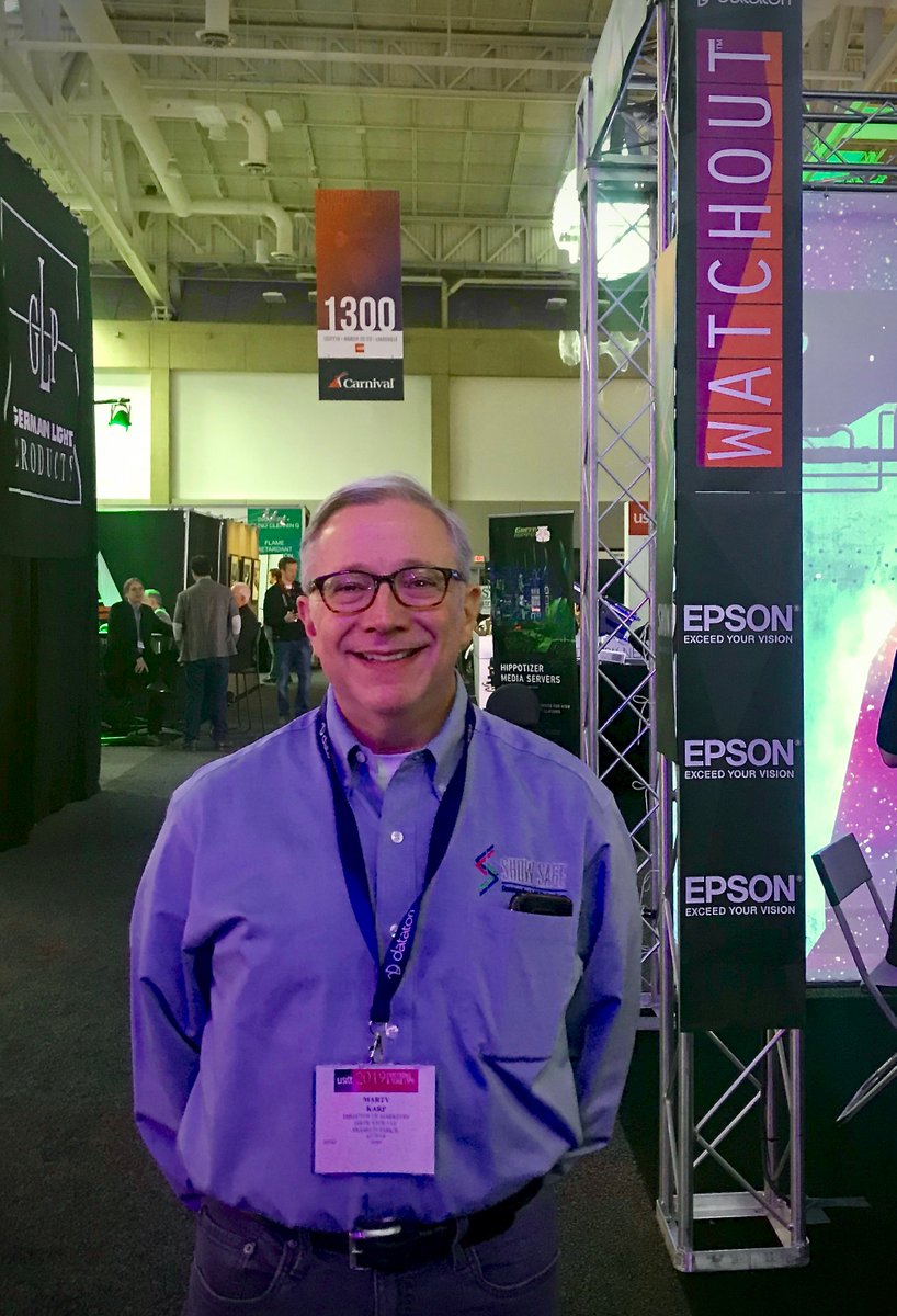 fiveohm's tweet photo. Marty Karp tells us why @ShowSage loves coming to #USITT19!
#fiveohm #videodesign #watchout @Dataton 

https://t.co/vhn3jbcdIp

https://t.co/qTk9jkPsFV https://t.co/e4QBBoalRk
