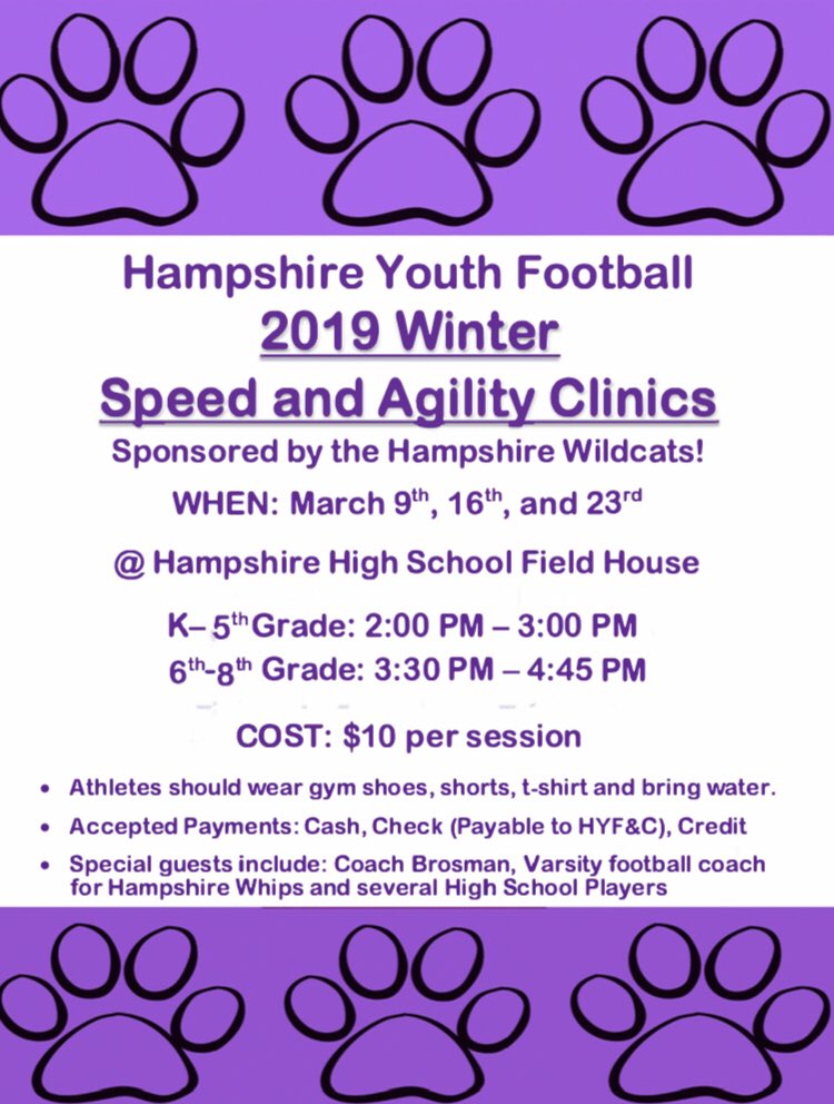 HampWildcats's tweet photo. The last speed camp is happening today for 2019!!! I hope to see everyone there !!! https://t.co/HddZghkLd2
