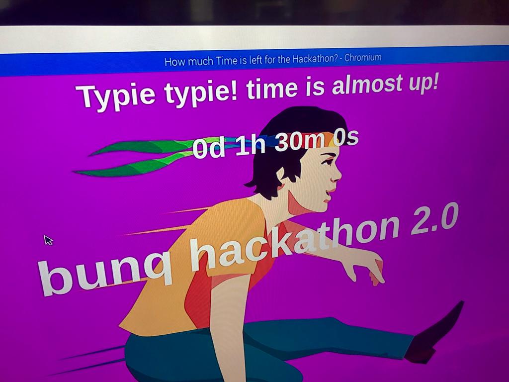 bunq's tweet photo. One and a half hour to go! The final code is being written as we speak….. #bunqhackathon #codetocreate #bunq https://t.co/7zd4PN3jCv
