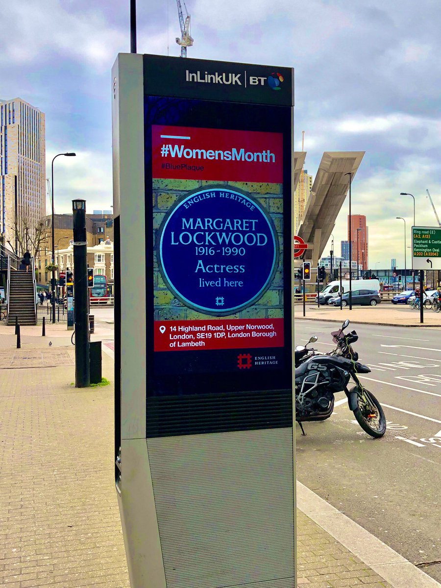 lifeofbry's tweet photo. Loving this new content on @InLinkUK - #blueplaques recognising local women. Brilliant! #WomensMonth #Lambeth #ooh #dooh #inlink https://t.co/OpnP5zC7EG