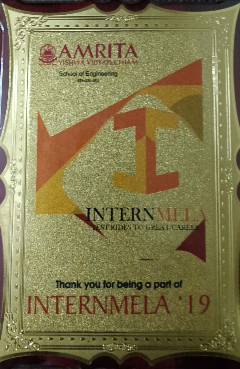 yobnytech's tweet photo. Excellent Day! had a great opportunity to interact with brilliant & energetic engineering students. Amazed with the creativity of young minds.
Thanks @AMRITAedu Bangalore Campus for this Opportunity
#InternsMela #InternsHiring #ThinkNew https://t.co/SL54220zqE