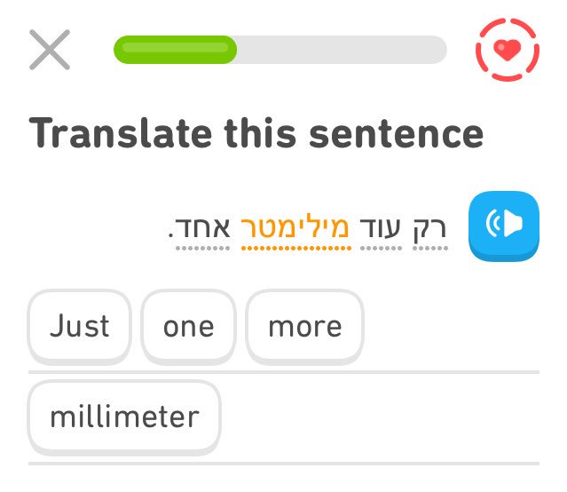 You say that, Duolingo, but somehow...