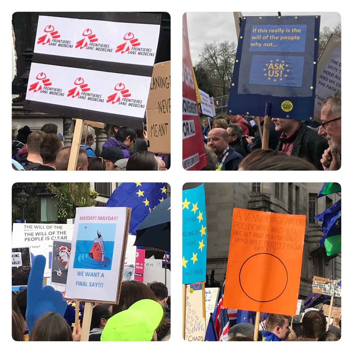 More of the inventive fun and positivity of people at the march for a People’s Vote in the face of a situation that’s clearly neither... #chelt4europe