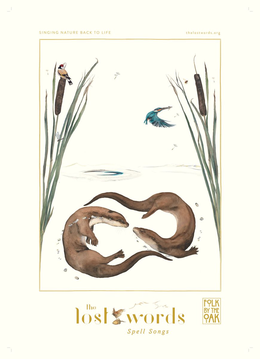 We've just added a new reward to crowdfunder.co.uk/the-lost-words… - 4 copies of this beautiful #SpellSongs Tour #Poster are available! Thanks to <a href="/LOxfordshire/">The Lost Words Oxfordshire</a> and the wonderful <a href="/FolkByTheOak/">Folk by the Oak</a> for donating them to us! <a href="/Bmthlibs/">BournemouthLibraries</a> @PooleLibraries