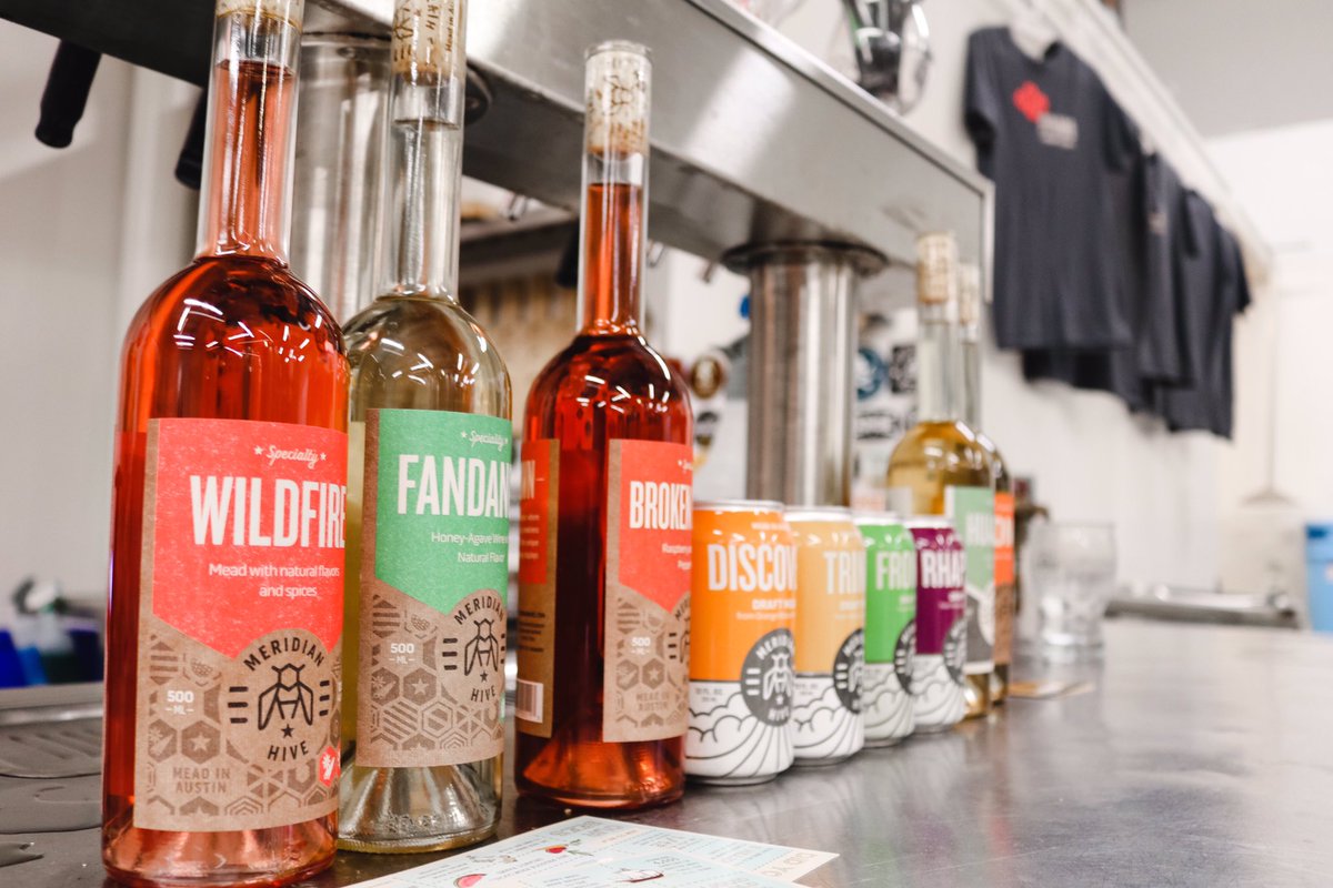 Have you tried #mead yet? THE place to try it in Austin is <a href="/MeridianHive/">Meridian Hive</a> ! Check them out today from 2-7pm🍺🍇!