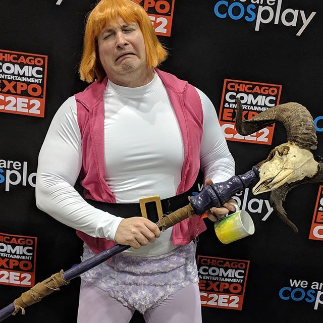 WeAreCosplay's tweet photo. Anyone know "what's going on with He-Man"? #wearecosplay #c2e2 https://t.co/bIDY0NXmyN