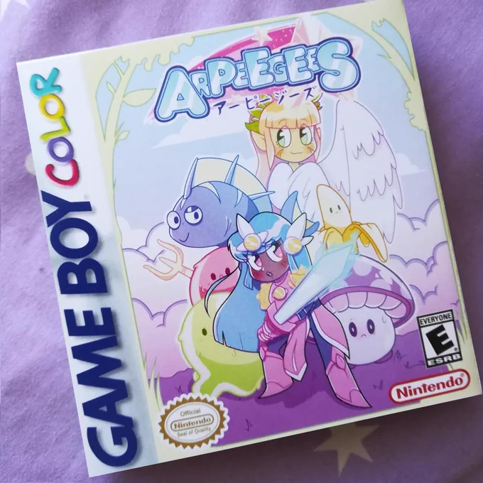 Finally finished the Fake #Arpeegees game boy box! I had a lot of fun on it! 