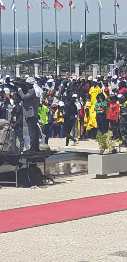 #Congo-#Angola. Plusieurs chefs d'Etat dont #Denis_Sassou_Nguesso, à Cuito Cuanavale, ce 23/3/2019, pour la célébration de l'an 30 de la victoire des troupes de MPLA sur celles de l'Unita, appuyées par le régime d'Apartheid Sud Africain. <a href="/congosouverain/">Congo Souverain</a> @30ansSassoufit