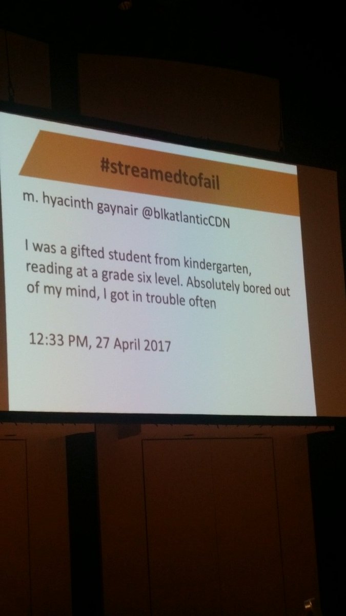 NHenryDixon's tweet photo. The initial release of the report April 2017 led to reactions on social media, shared stories from #streamedtofail including @blkatlanticCDN, currently a PhD student at Rutgers U. Thx Marlene. https://t.co/bX88YPKryW